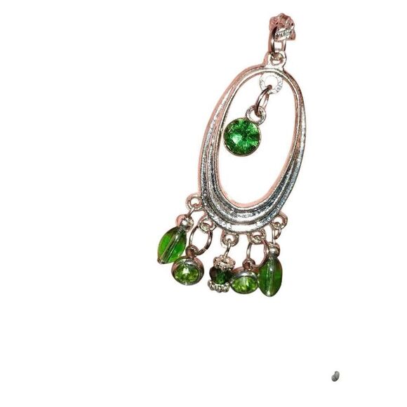 Silver Handmade Upcycled Beaded Necklace - Picture 2 of 3